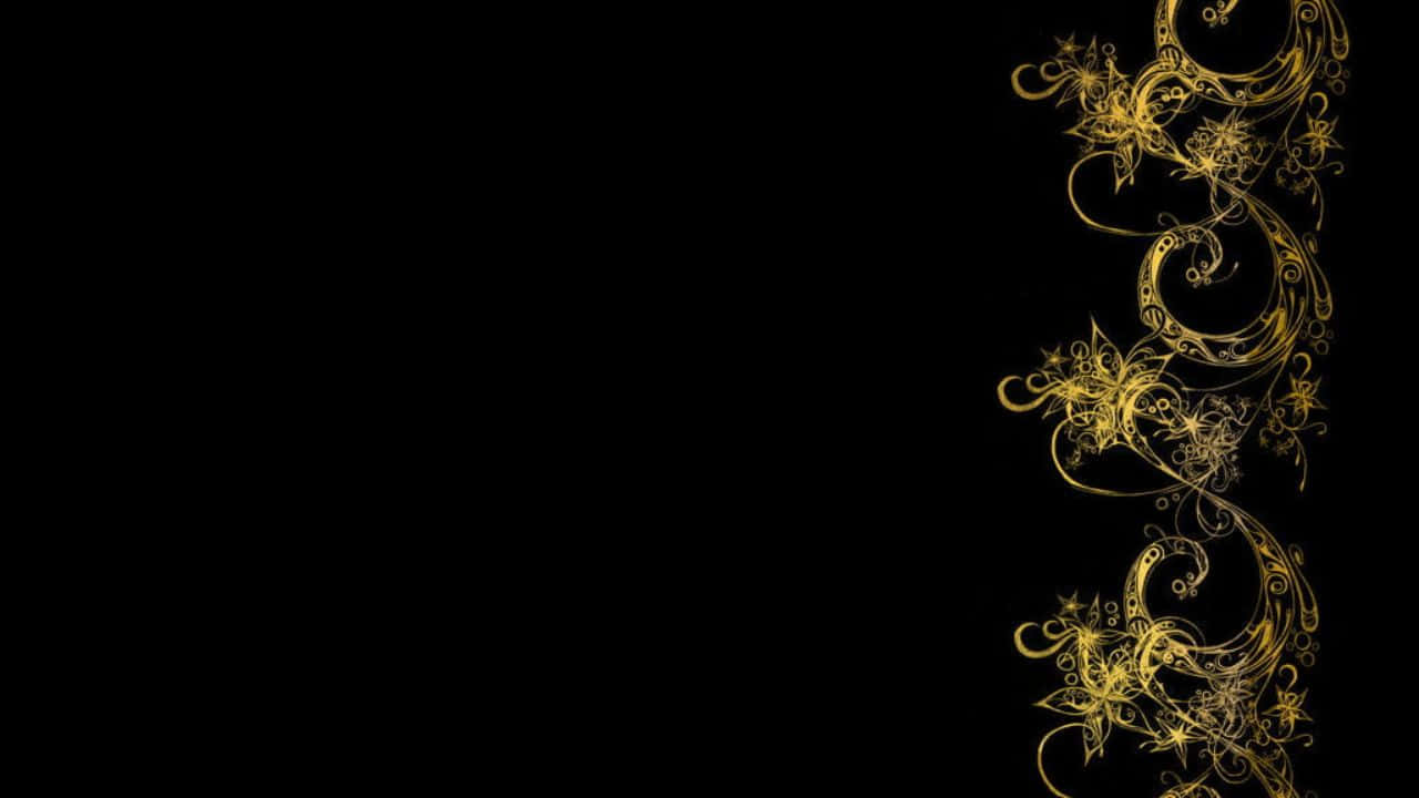 Bold&Luxurious High Resolution Black and Gold Background