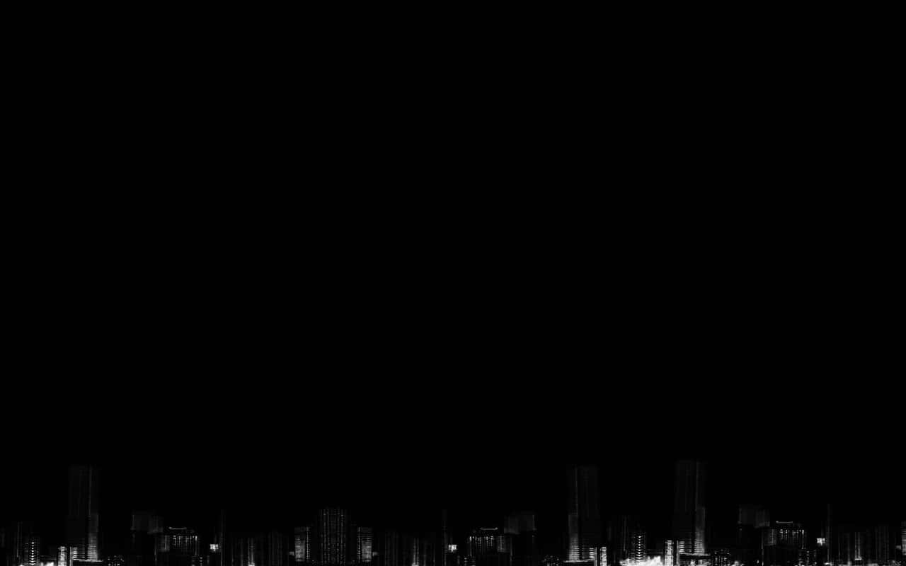 High Resolution Black Background City Buildings