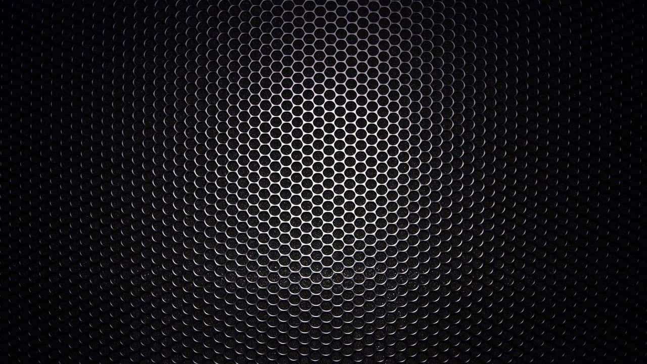 High Resolution Black Background Hexagon Honeycomb
