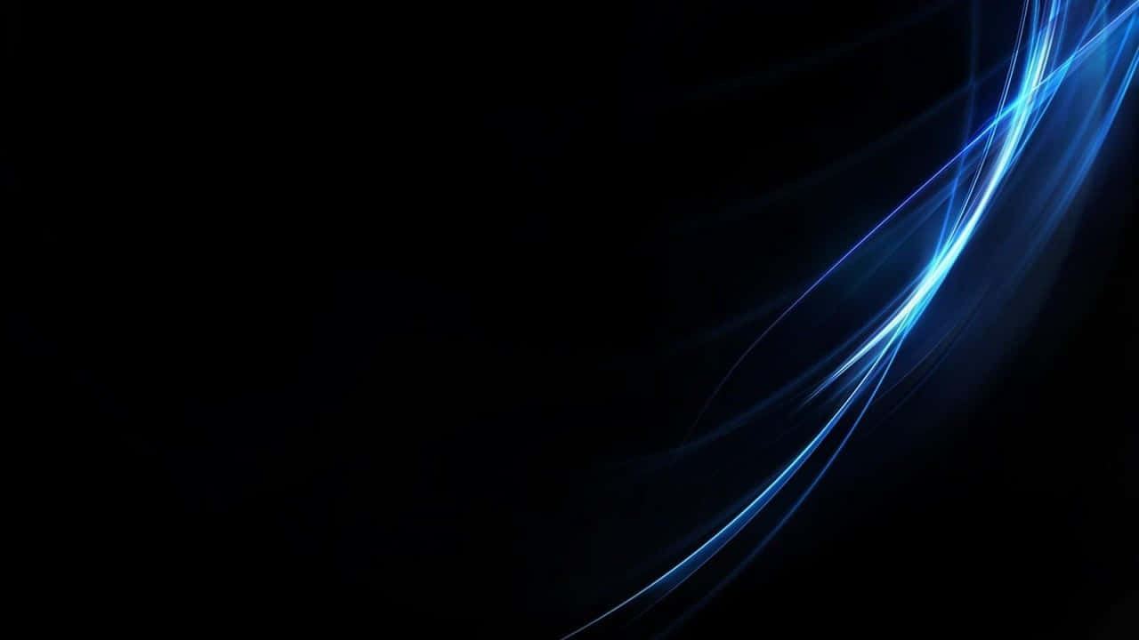 High Resolution Black Background Blue Right Side
