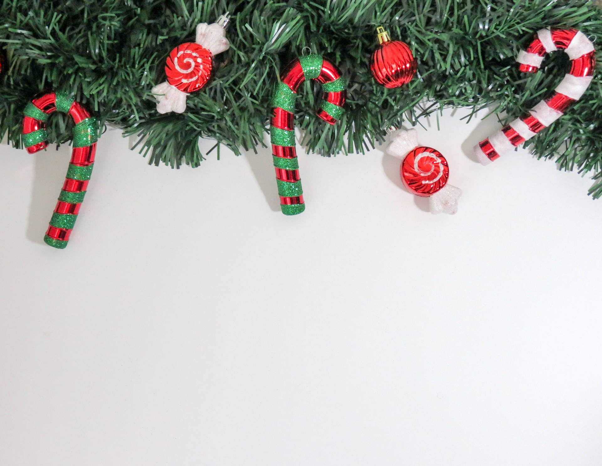 High Resolution Christmas Candy Canes Wallpaper