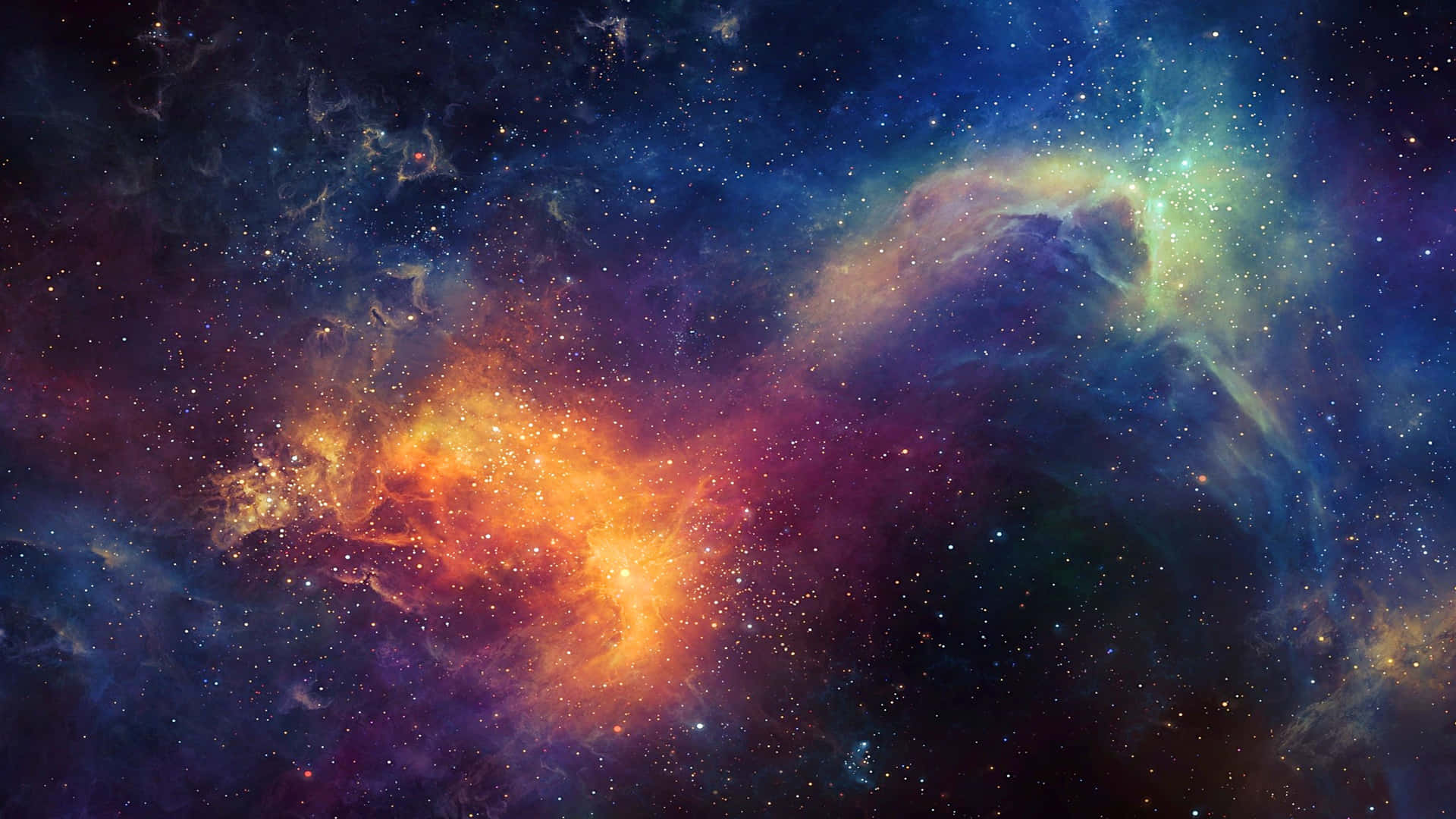 Meravigliedell'universo: La Bellezza Dello Spazio Illuminata In Una Galassia Ad Alta Risoluzione.