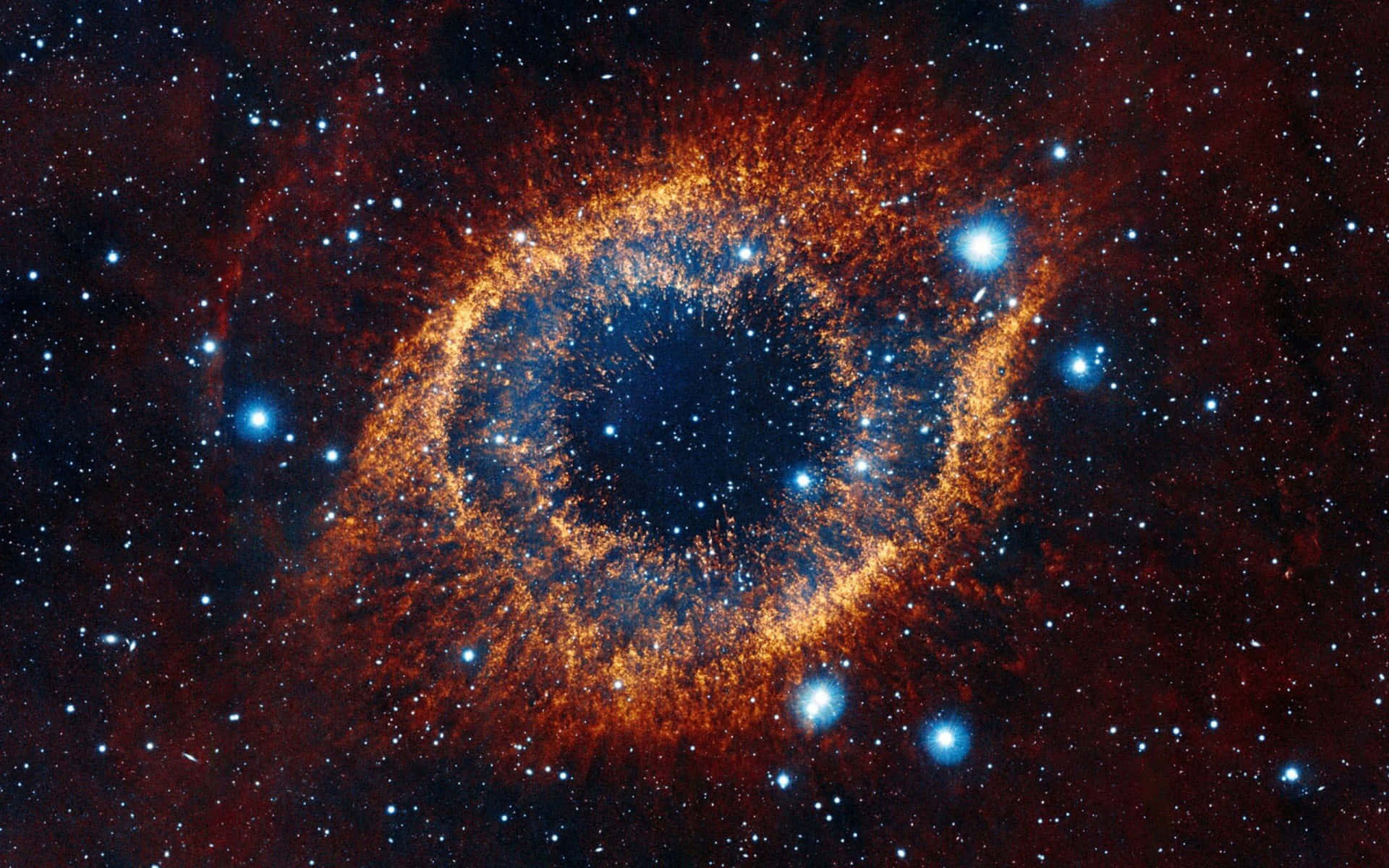 Sfondodella Nebulosa Galaxy Helix Ad Alta Risoluzione