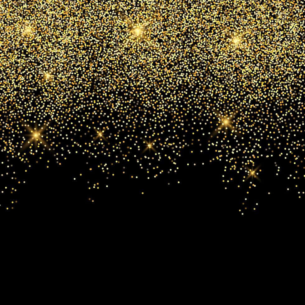 Gold Black High Resolution Glitters Background