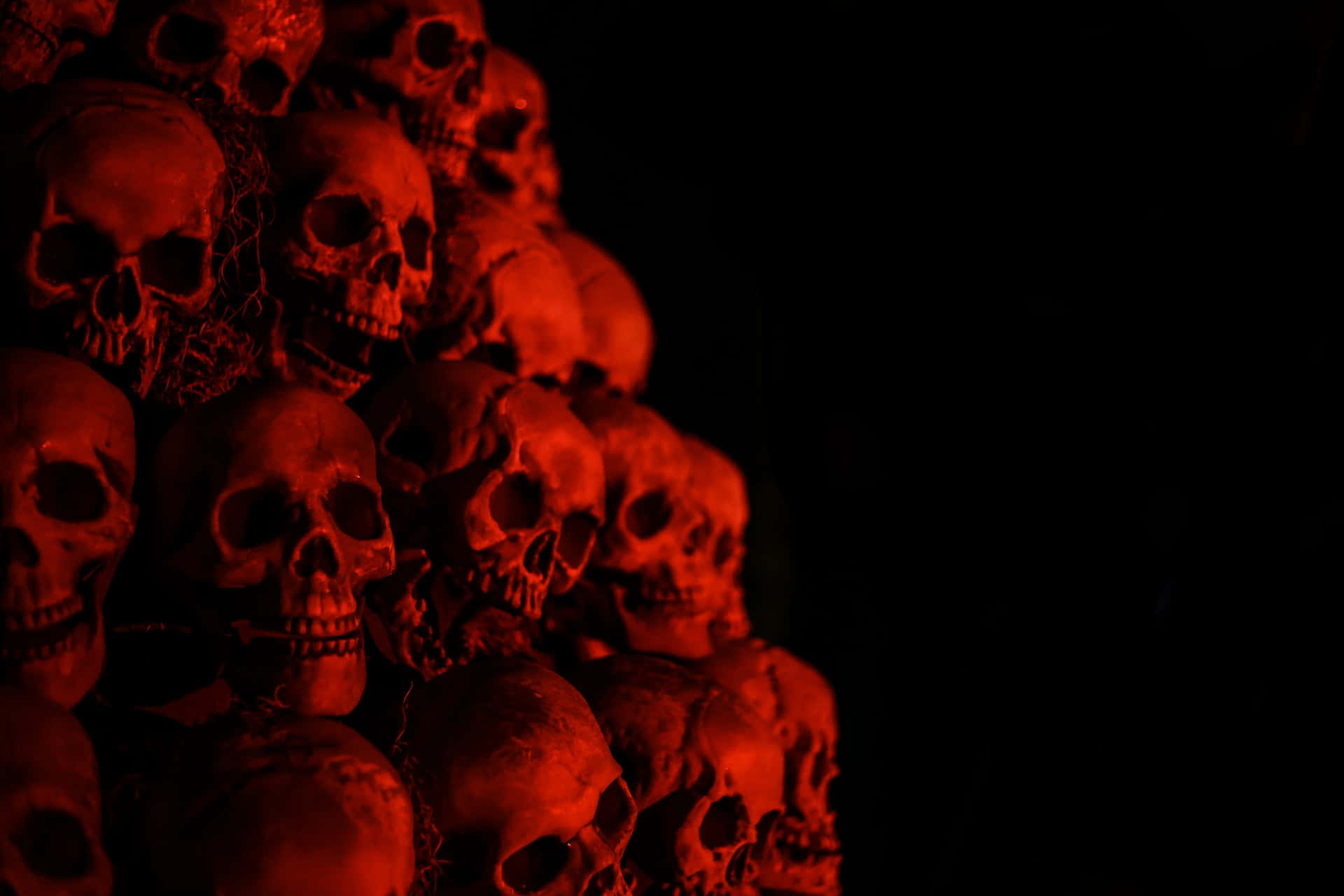 Red Skulls High Resolution Halloween Background