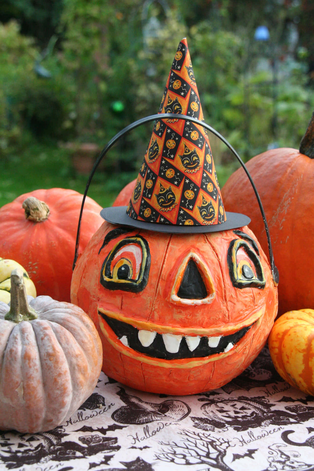 Hexenjack-o-lantern High Resolution Halloween Hintergrund
