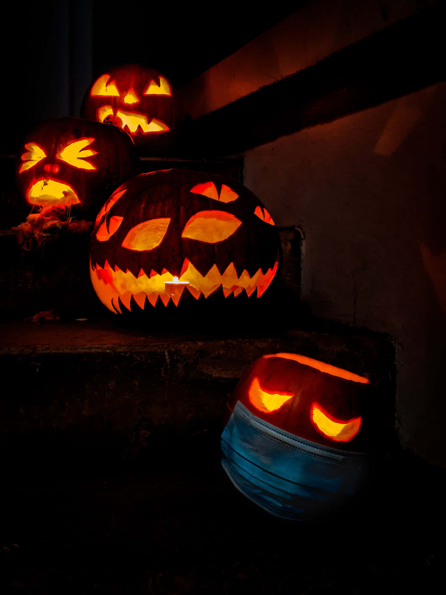 Kreativekürbisse Hochauflösender Halloween-hintergrund