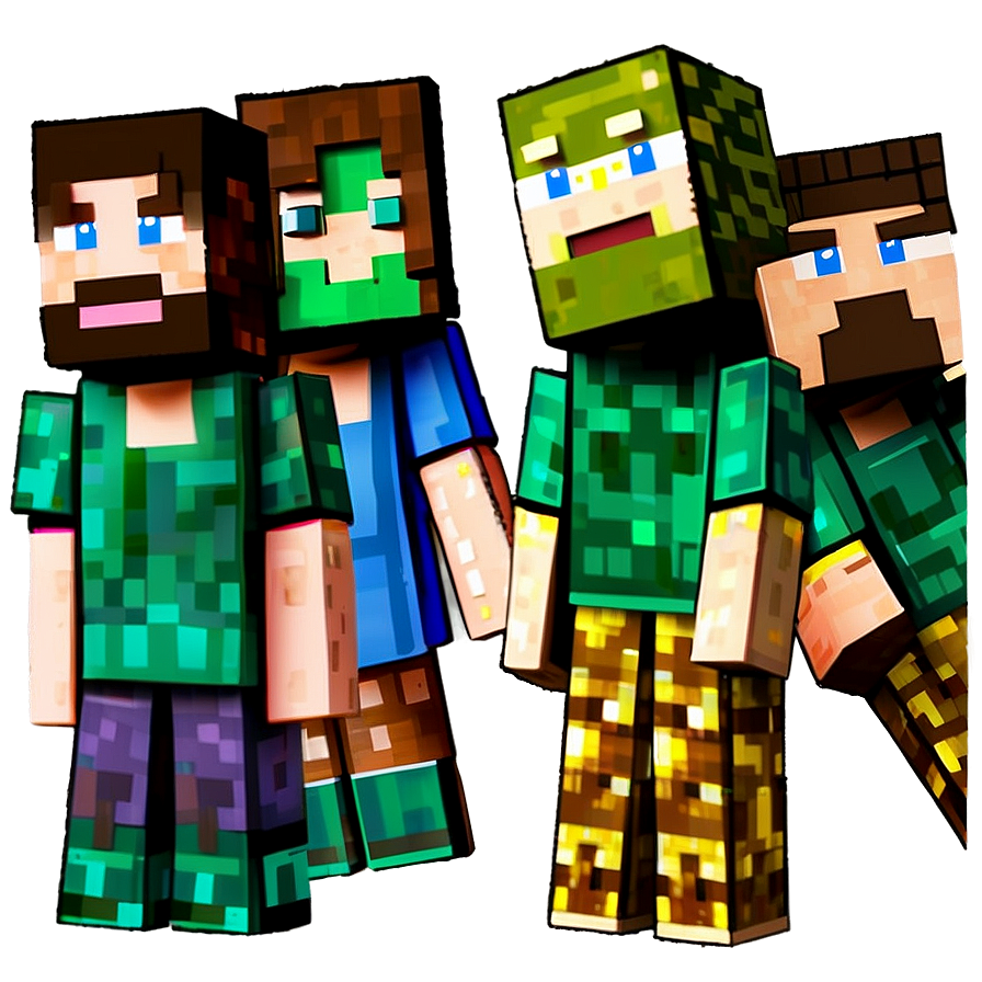 High Resolution Minecraft Characters Png Gkp76 PNG