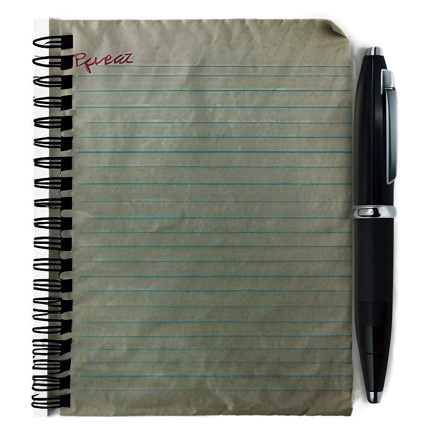High Resolution Notebook Paper Png Qaq39 PNG