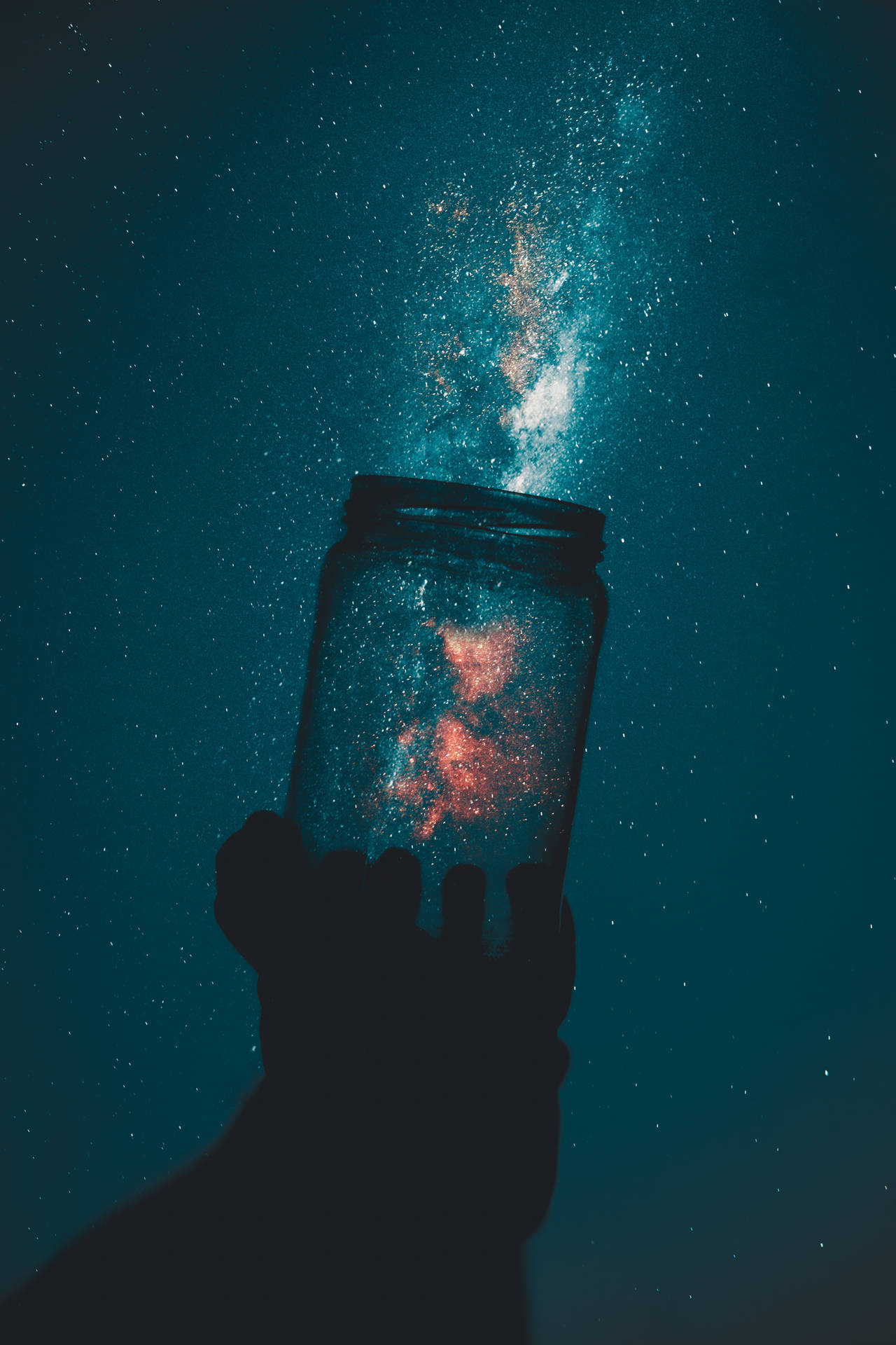 High Resolution Star Galaxy Jar Wallpaper