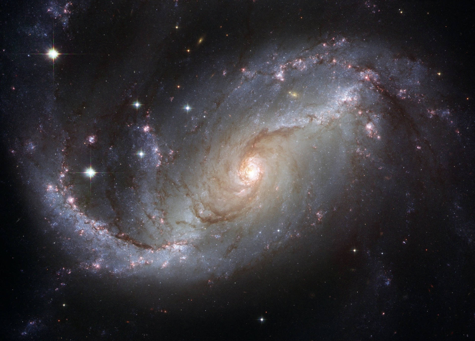 Högupplöstabilder På Stjärnor Och Vintergatan-galaxen. Wallpaper