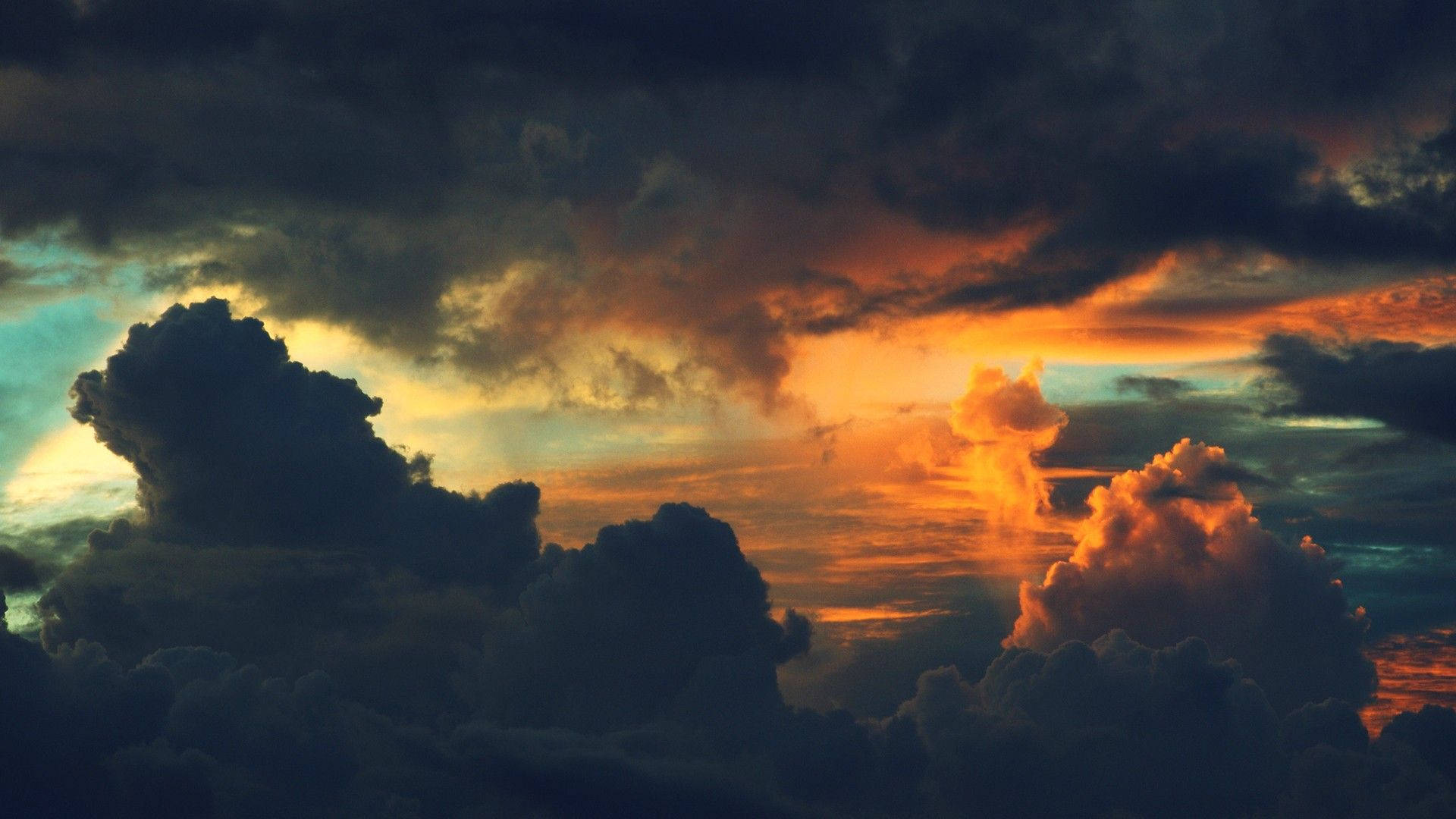 High Resolution Sunset Sky Cloud
