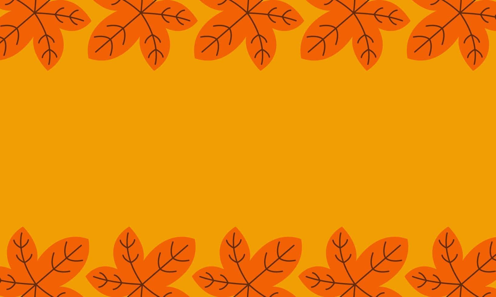 High Resolution Thanksgiving Maple Leaves As Frames Background