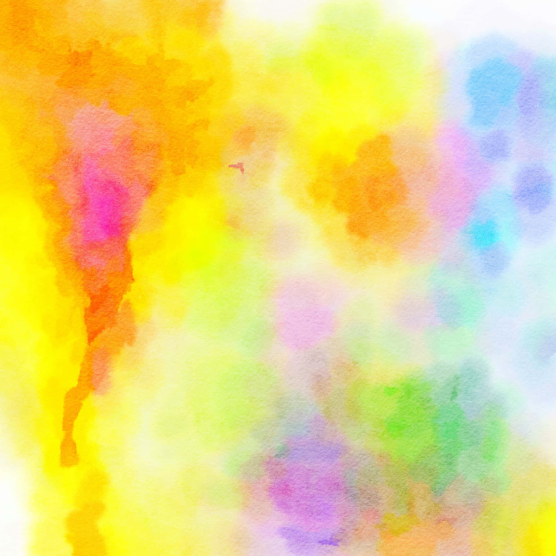 A Watercolor Painting With Bright Colors