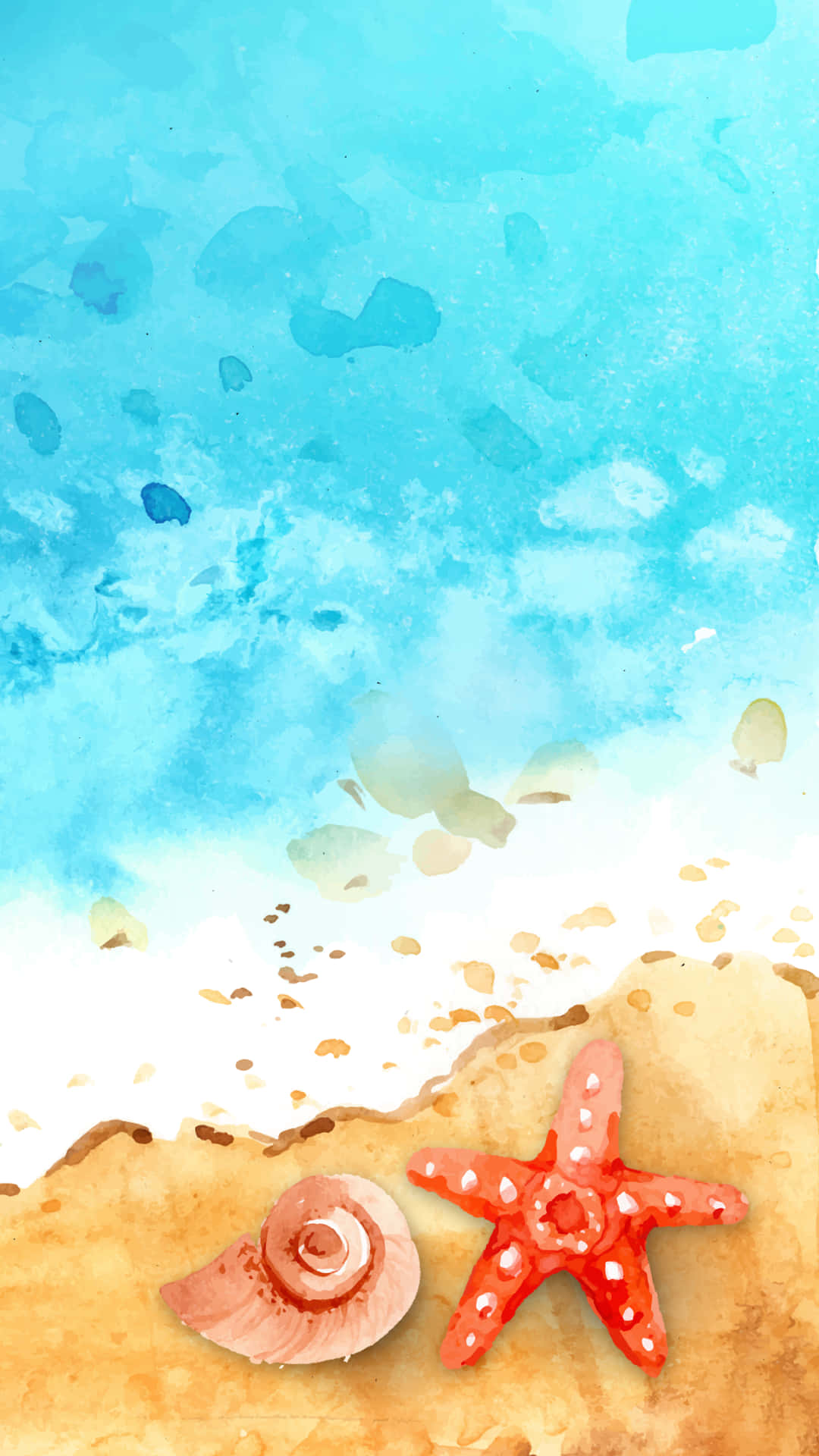 Brightly colored watercolor background
