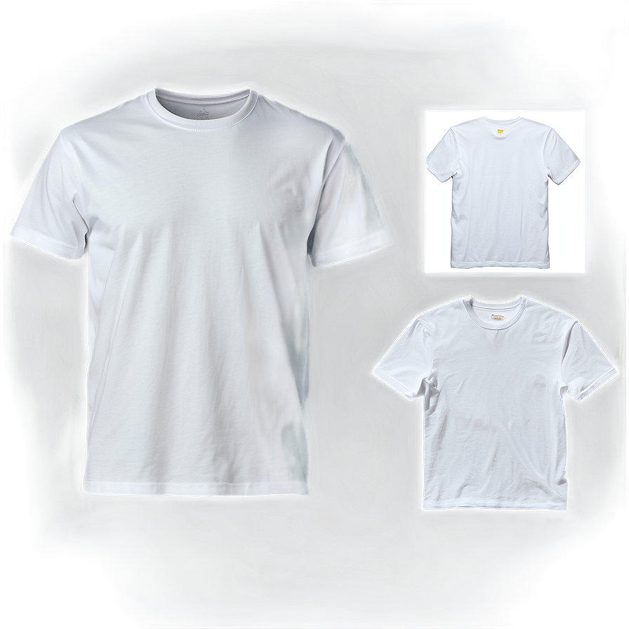 High-resolution White Tee Mockup Png 30 PNG