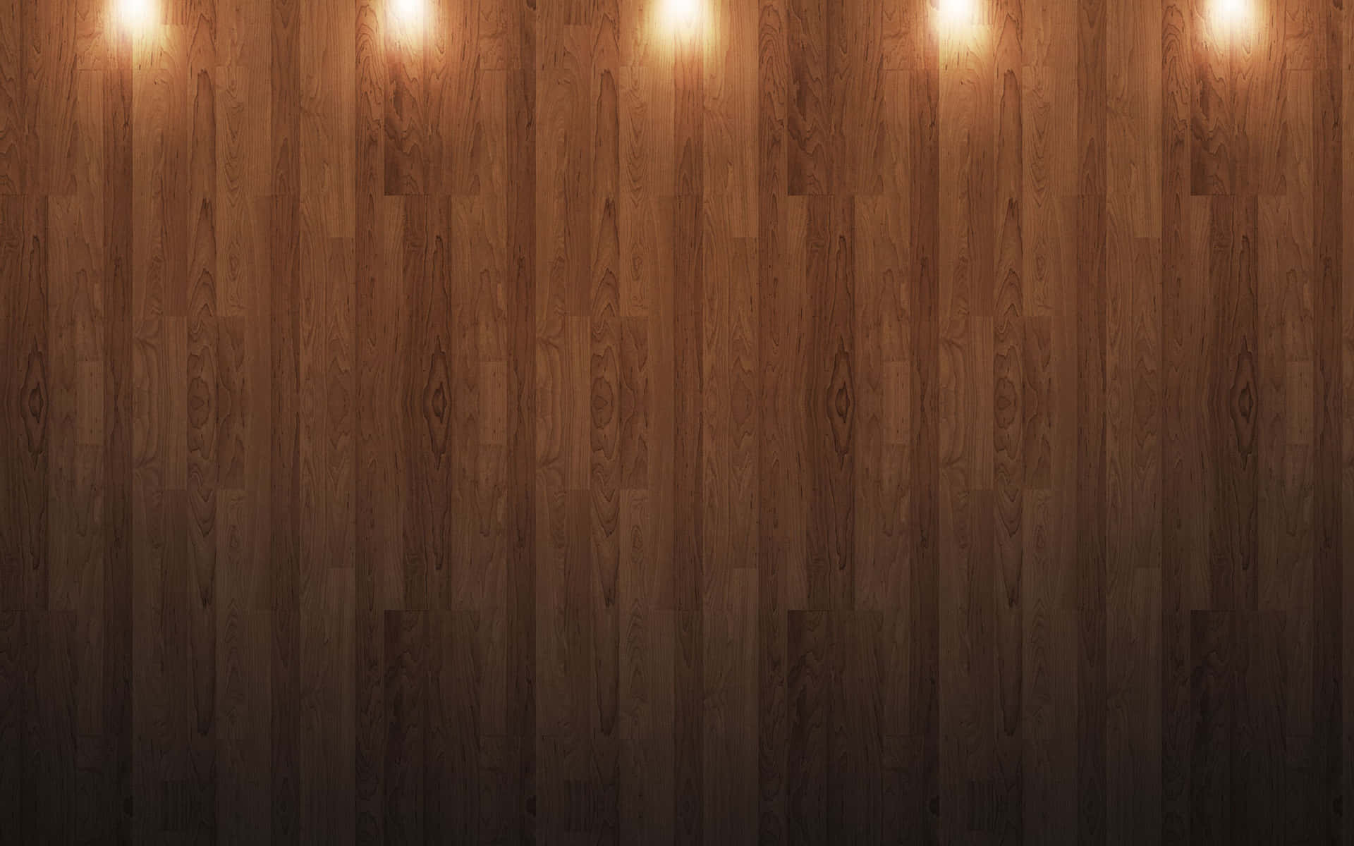 wood background with lights on it