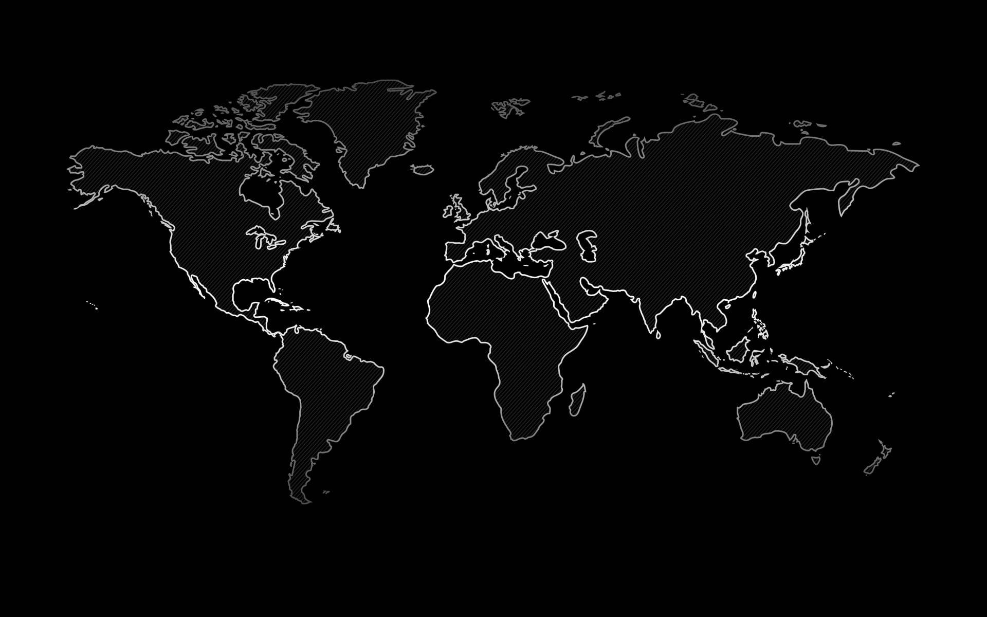 Premium Vector  Blue world map on white background