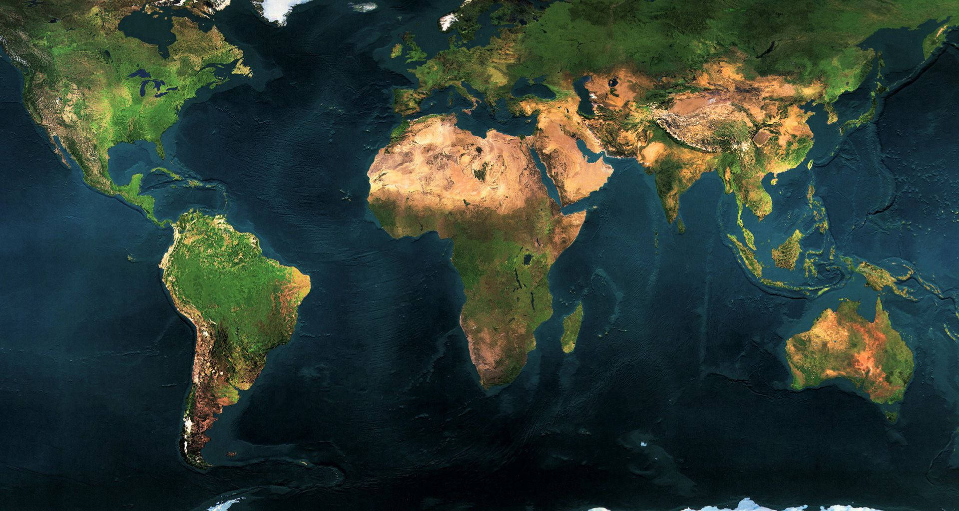 High Resolution World's Map Wallpaper