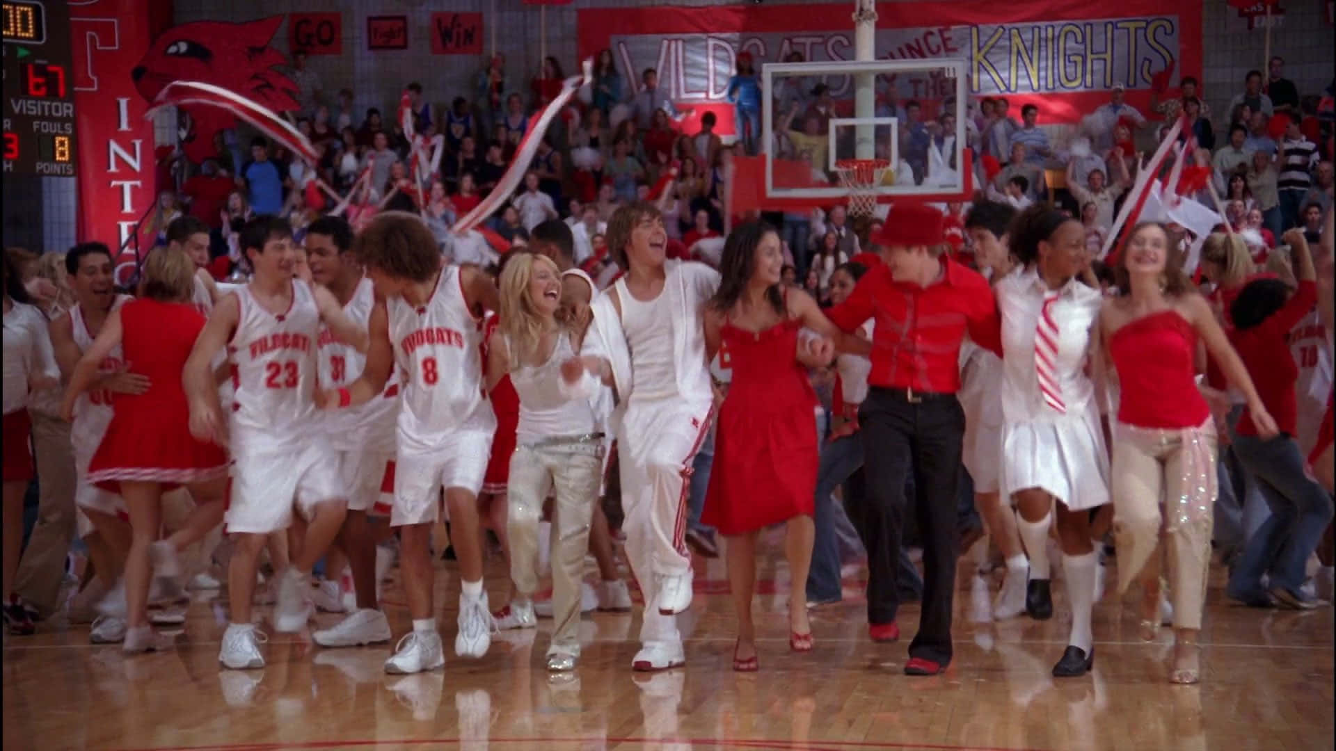 High School Musical Cast Performing on Stage