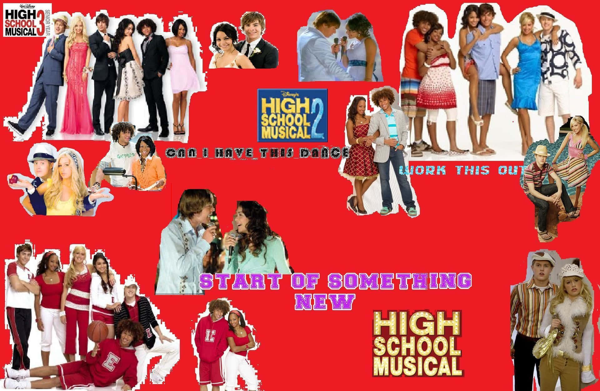 High School Musical Cast on Stage