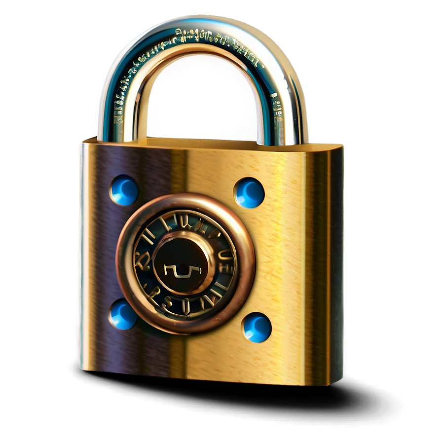 High Security Padlock Png 06202024 PNG