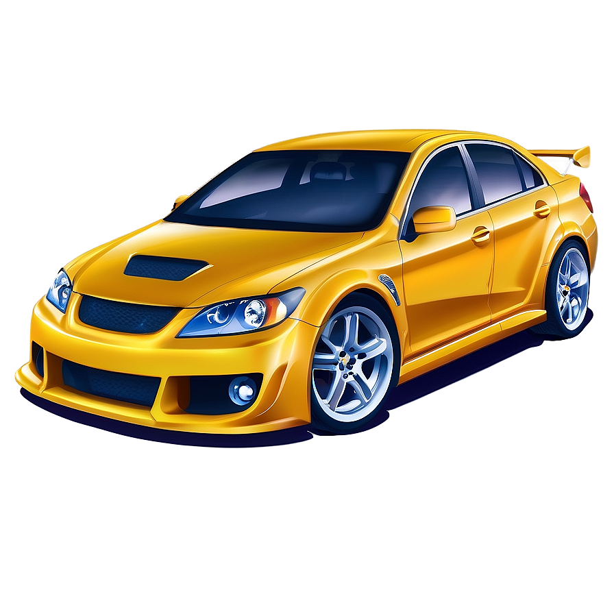 High-speed Car Vector Drawing Png 06202024 PNG