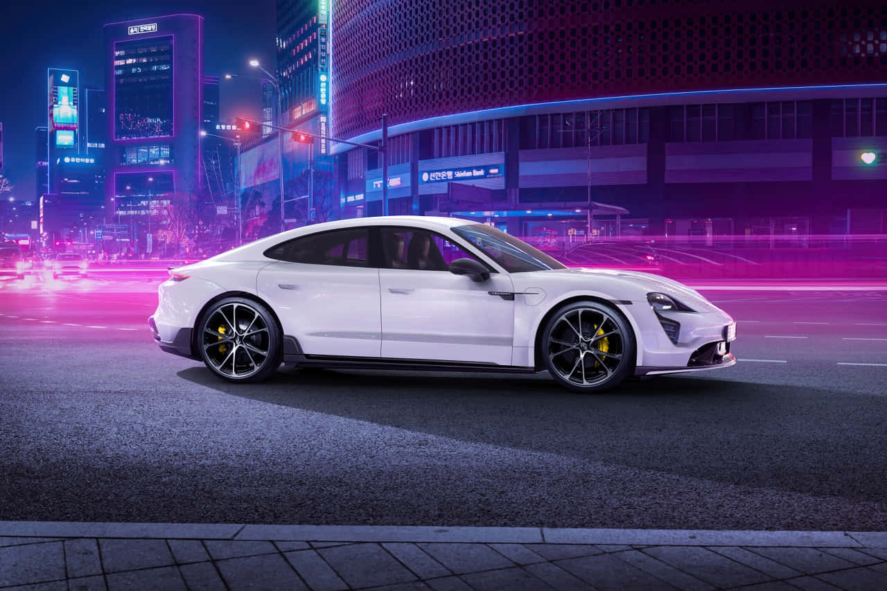 High-speed Luxury - The Porsche Taycan Wallpaper