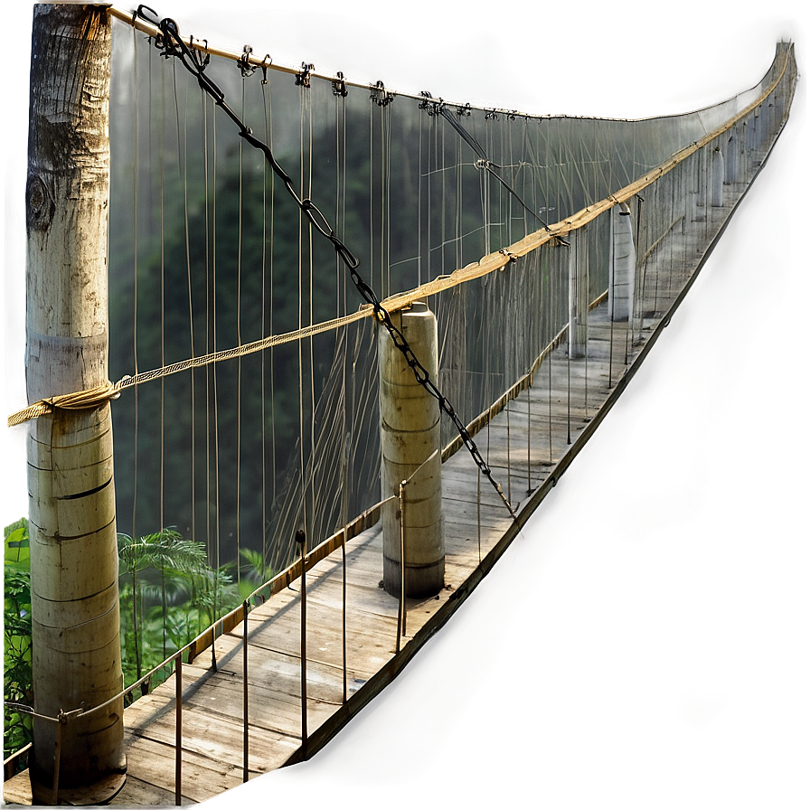 High Suspension Bridge Trail Png Sqo PNG