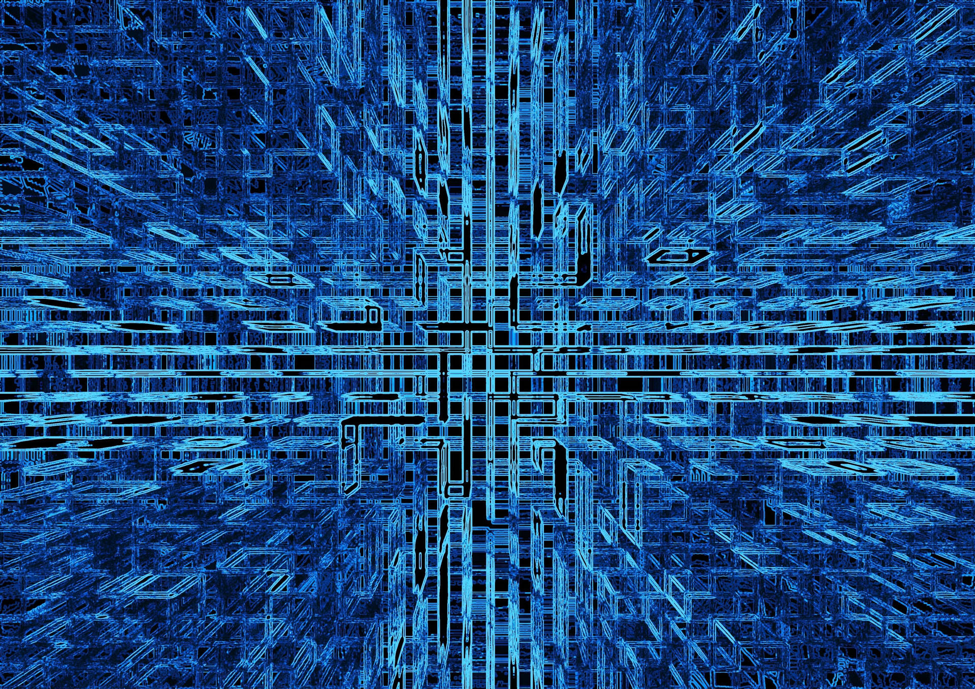 High Tech Blue Texture Wallpaper