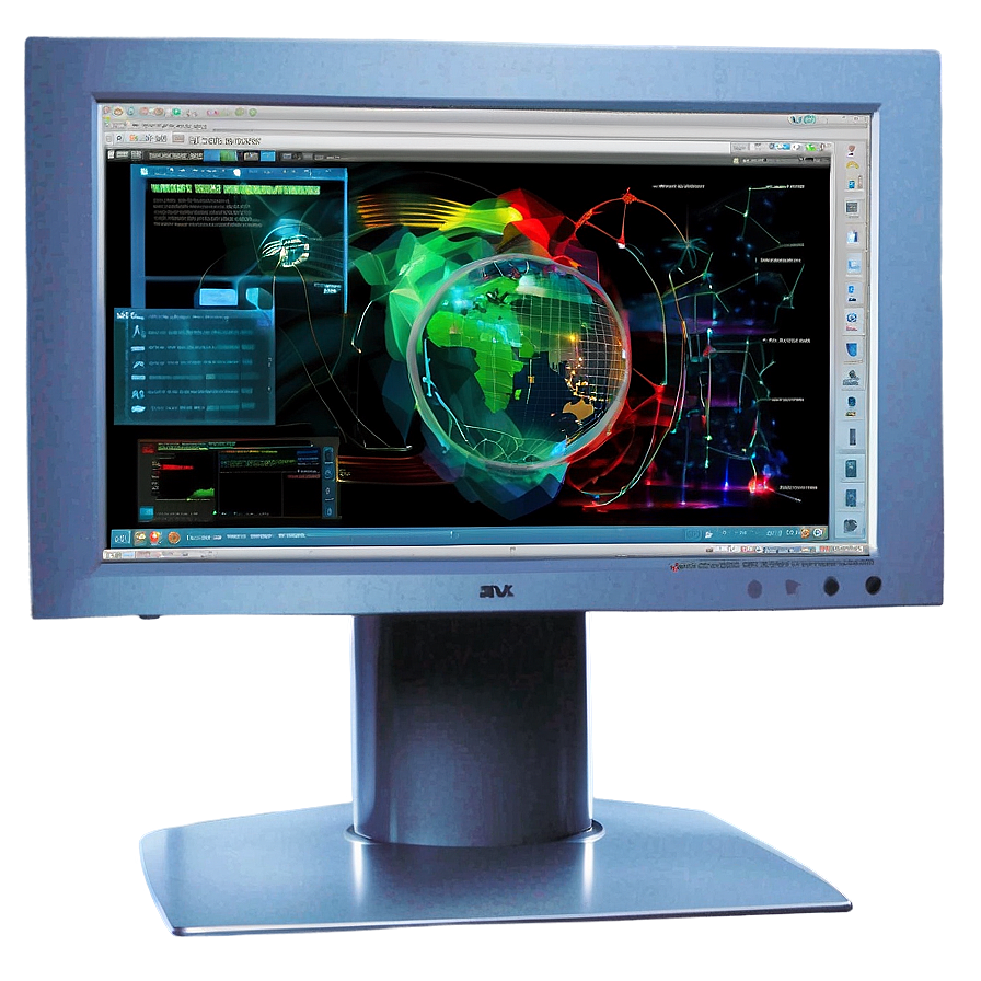 High Tech Computer Screen Png Ers53 PNG