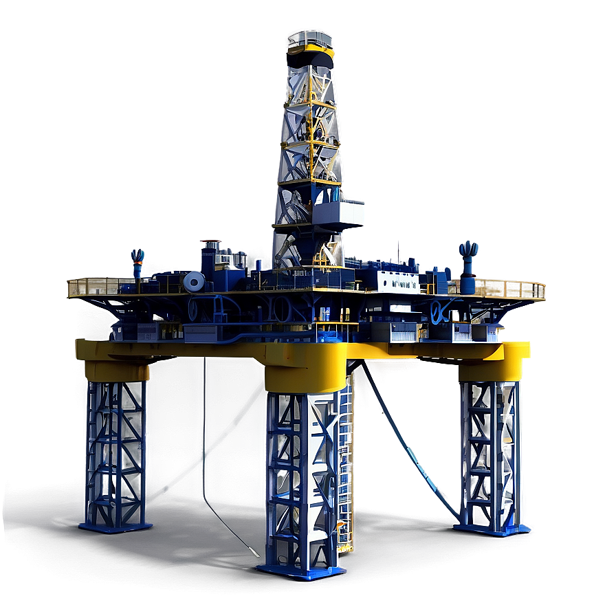 High-tech Oil Drilling Platform Png 36 PNG