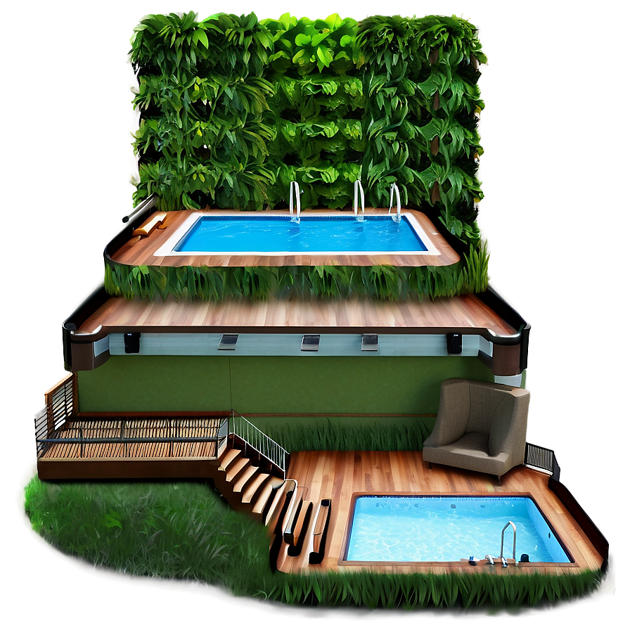 High-tech Swimming Pool Png Dsf PNG