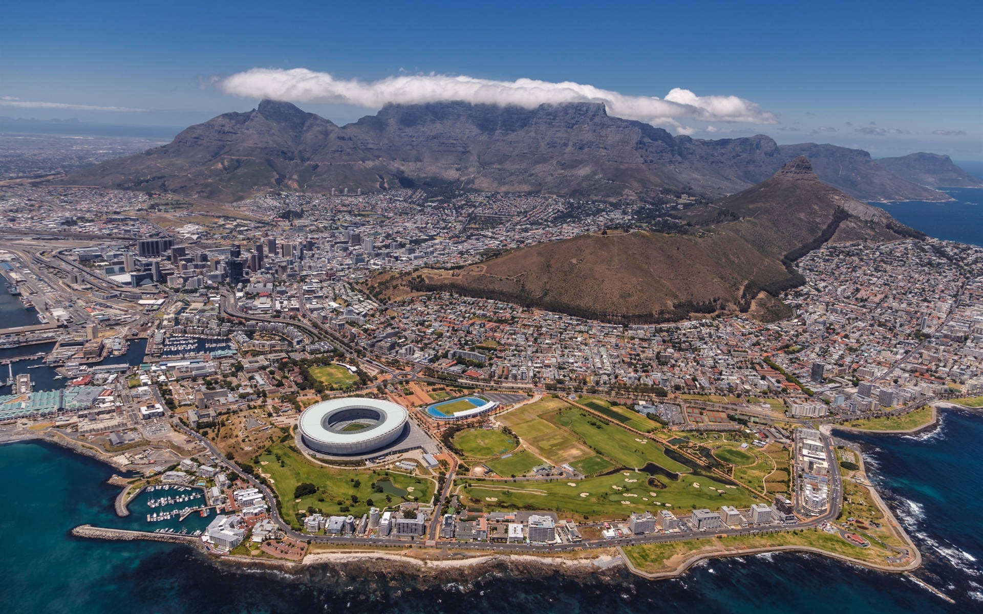 High View Cape Town Africa Background