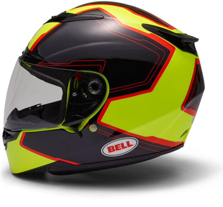 High Visibility Motorcycle Helmet PNG