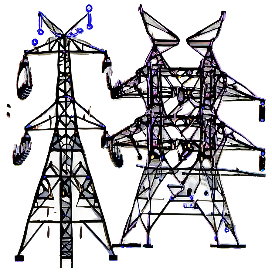 High Voltage Power Lines Png Yop95 PNG