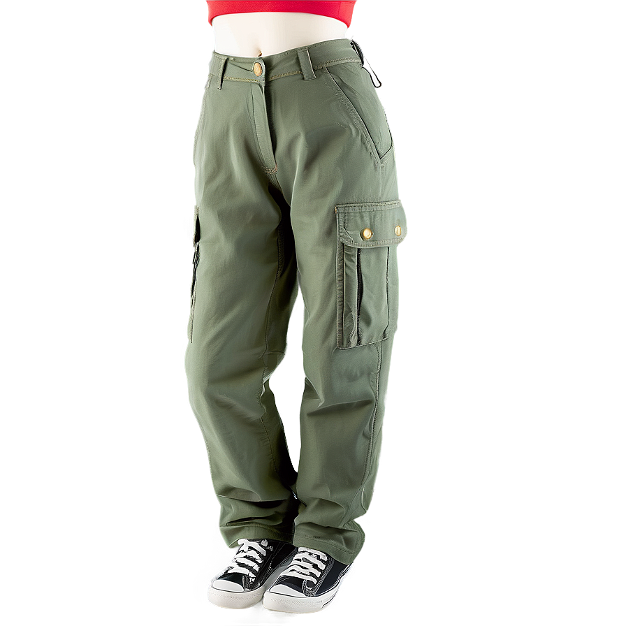 High Waisted Cargo Pants Png Isd13 PNG