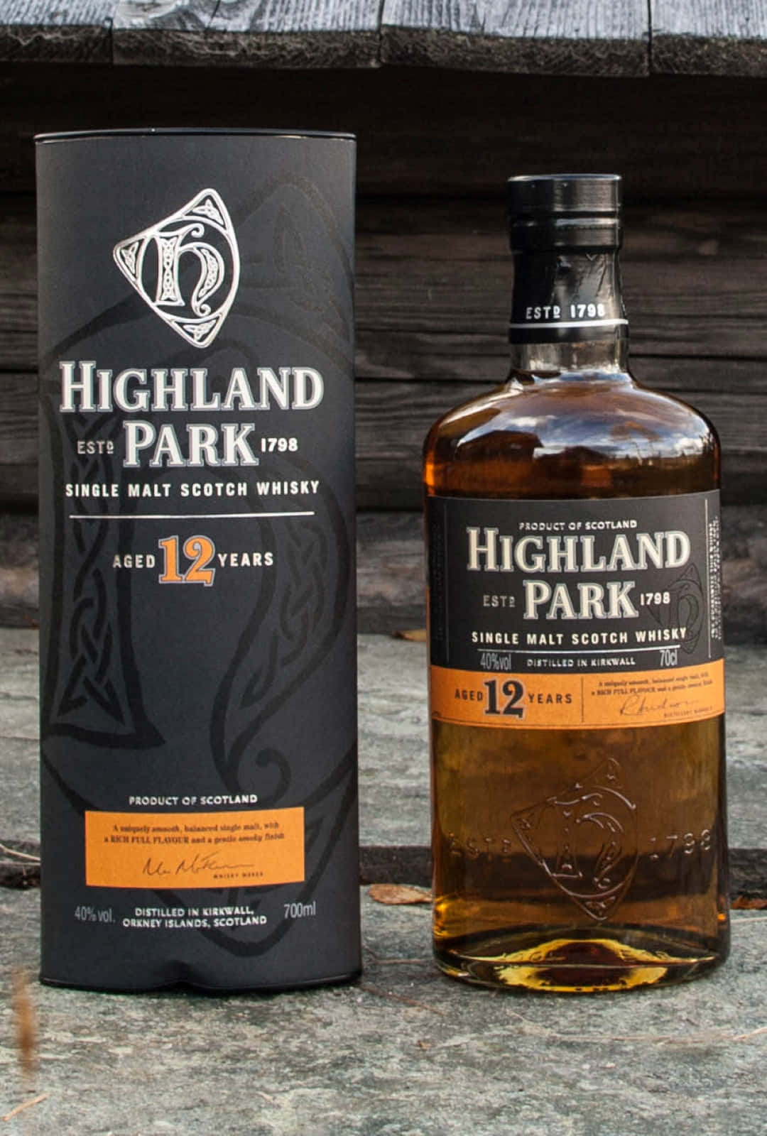 Highland Park 12-year-old Malt Whiskey Wallpaper