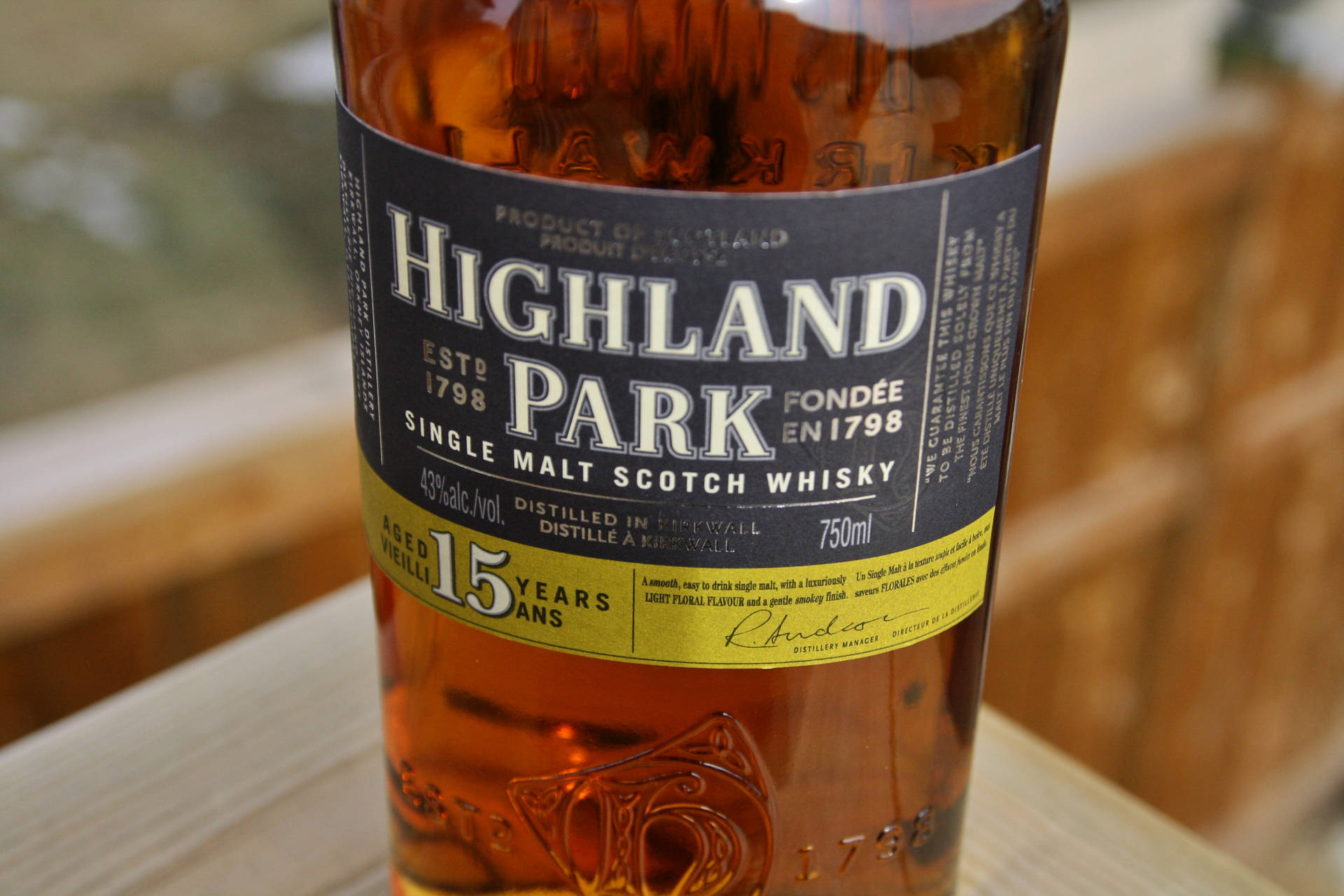 Highland Park 15 Year Old Malt Whiskey Wallpaper