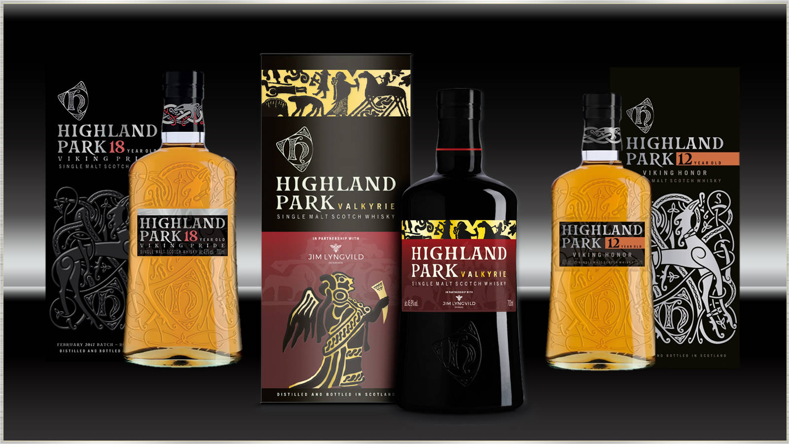 Highland Park Orkney Whiskey Bottles Wallpaper
