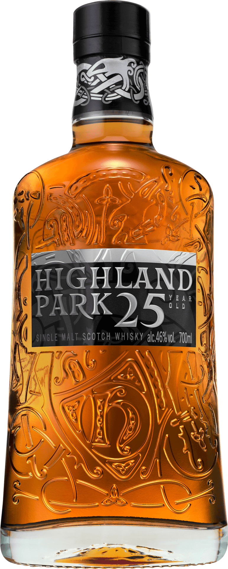 Highland Park25 Year Old Scotch Whisky Bottle PNG