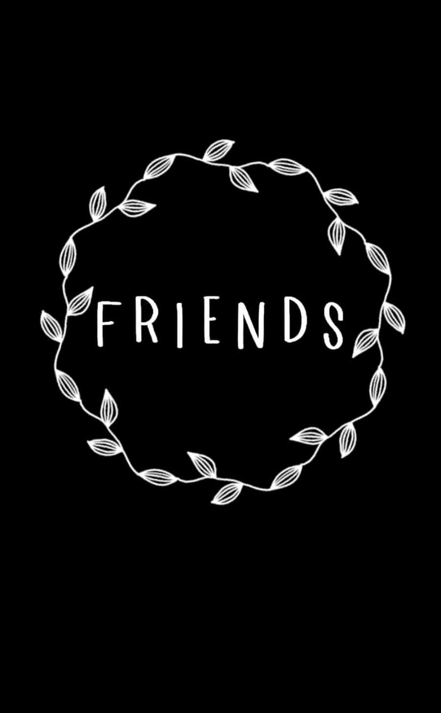 Friends Logo On A Black Background