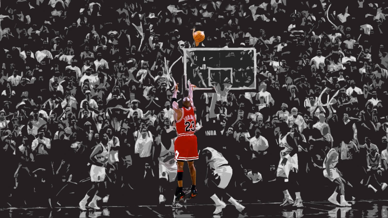 Highlighted Michael Jordan Picture