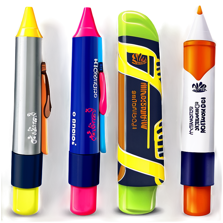 Highlighter Markers Variety Png Tpo42 PNG