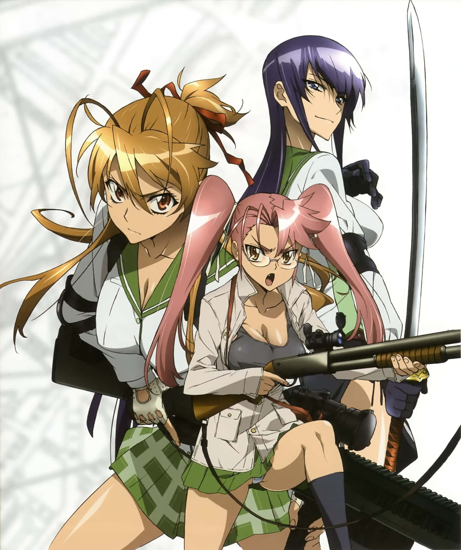 "Ready To Fight For The Future In Highschool Of The Dead"