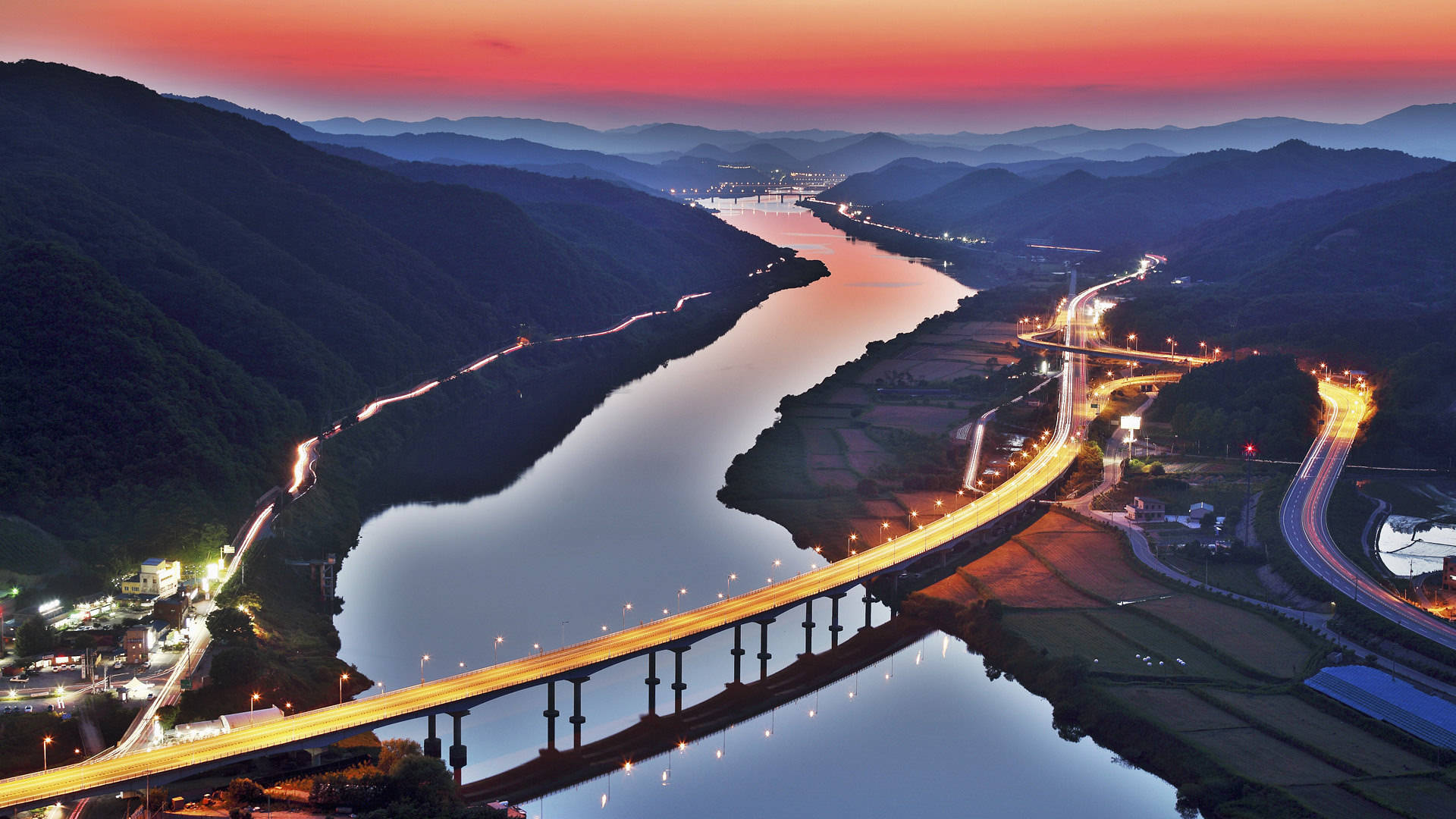 Puentede Autopista En Busan Fondo de pantalla