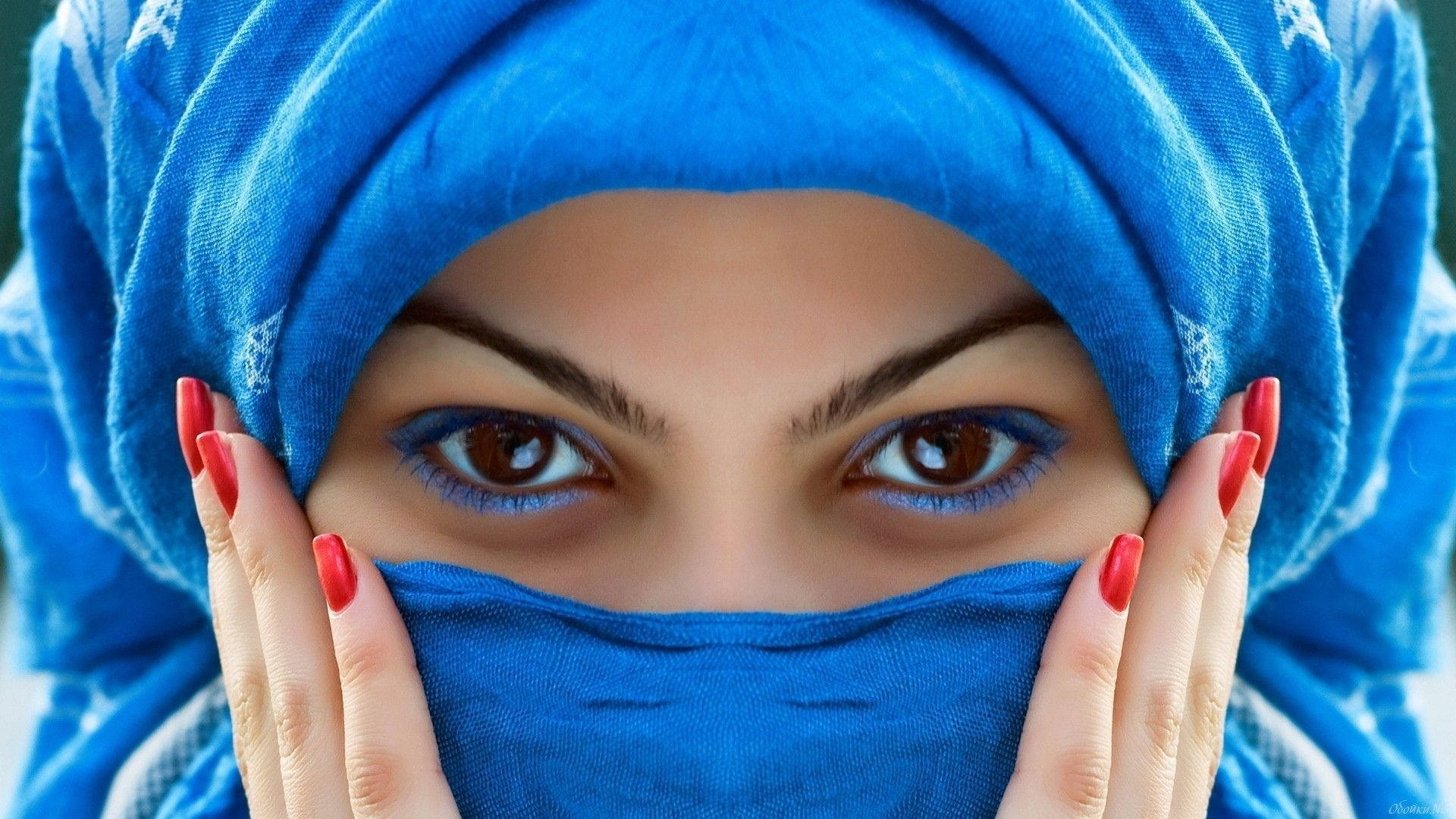 Hijab Girl Blue Aesthetic
