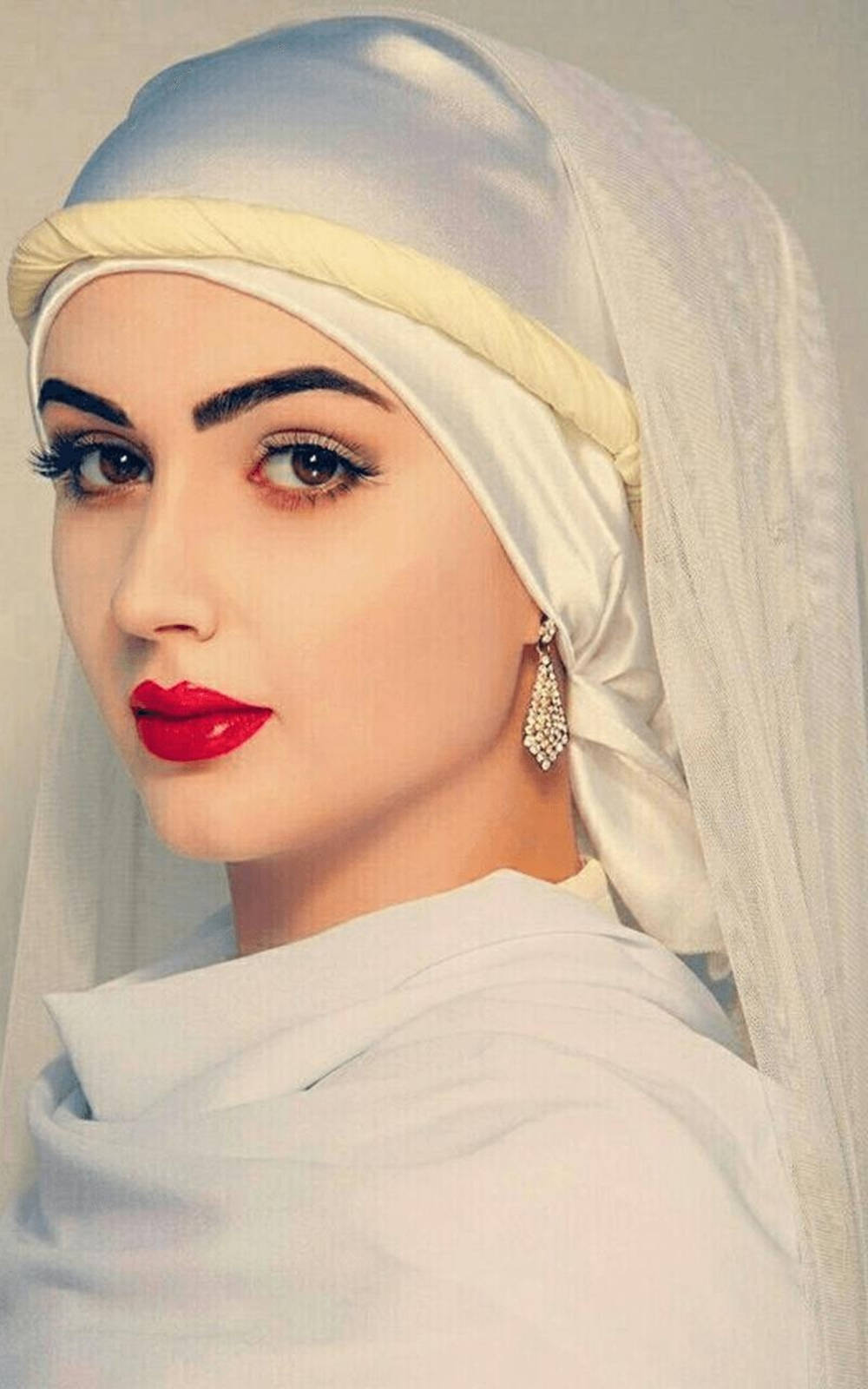 Hijab Girl In White