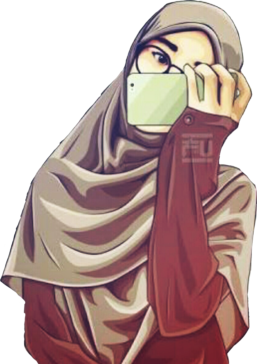 Hijab Wearing Woman With Mask PNG