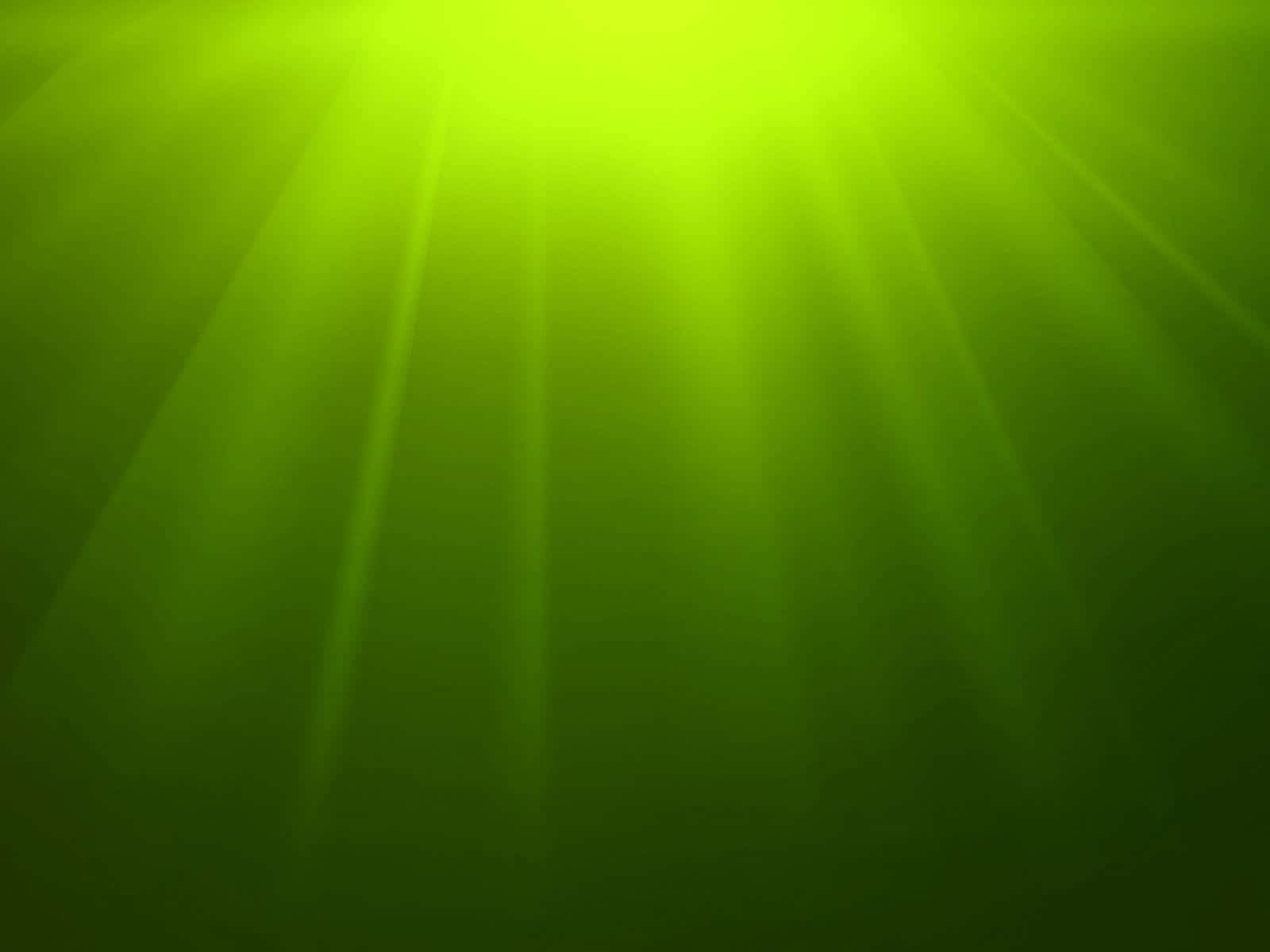 Green Sunrays On A Dark Background